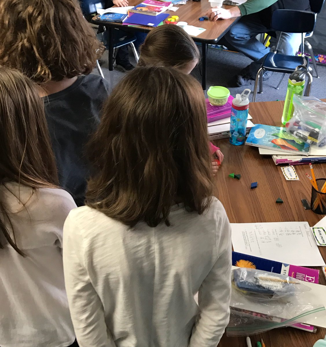 veldhawk's tweet photo. Adding and subtracting fractions Gallery Walk with pattern blocks. Thanks @RobbTrenda for reminding me about this one! #hopdinaclr #hornets https://t.co/UVknTlAU30