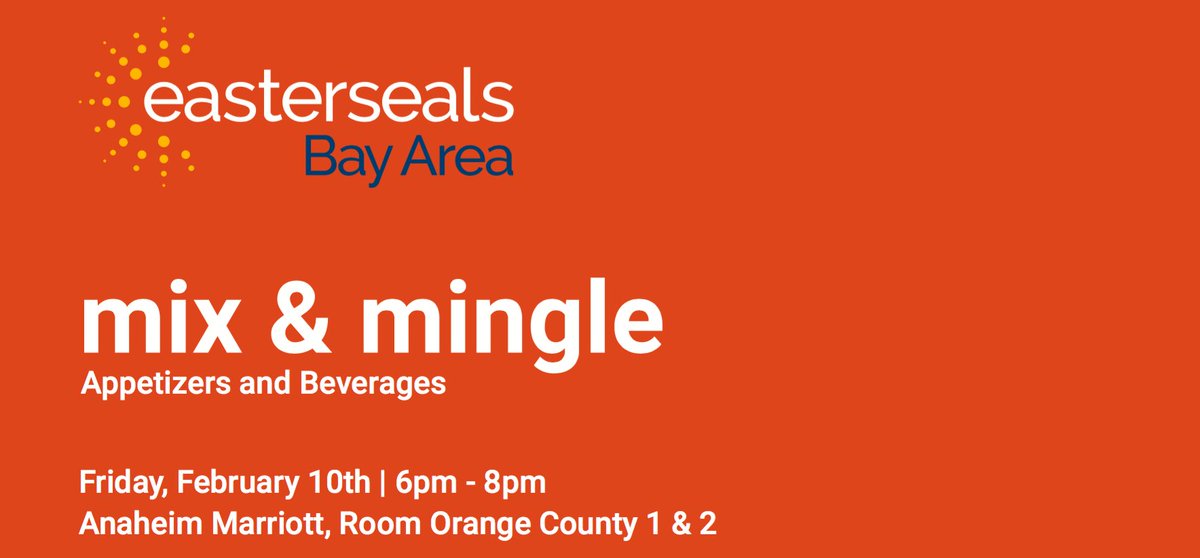 ESNorCal's tweet photo. If you are @Cal_ABA 2017 Conference, stop by the Hospitality Suite Friday, 6-8pm, and say hi to the Easterseals team! #CalABA2017 https://t.co/fcRLOfUx4y