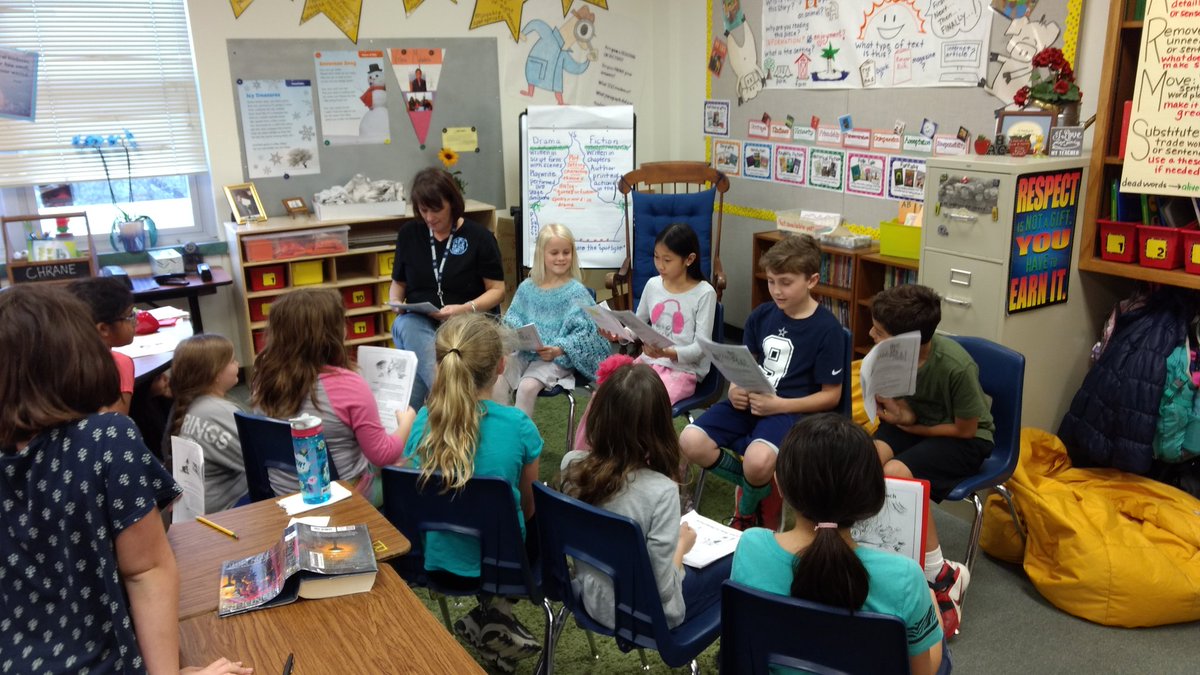 Walked in on Readers' Theater in 3rd grade @CanyonCreekElem .  Great job! <a href="/AprilRRISD/">April Crawford</a>