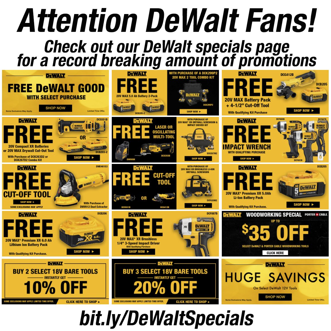 Toolbarn Com On Twitter A Lot Of 5 And 6ah Battery Promotions