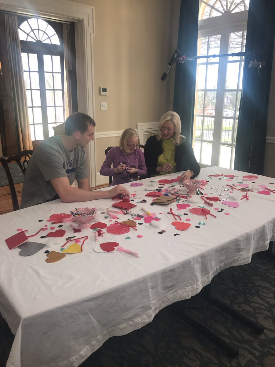 Theinjuryfirm's tweet photo. Another day in the books for the #campbellandcody program! @CodyZeller and @Theinjuryfirm made valentines with the kids @NovantHealth #Hemby https://t.co/EPAhbxqopv