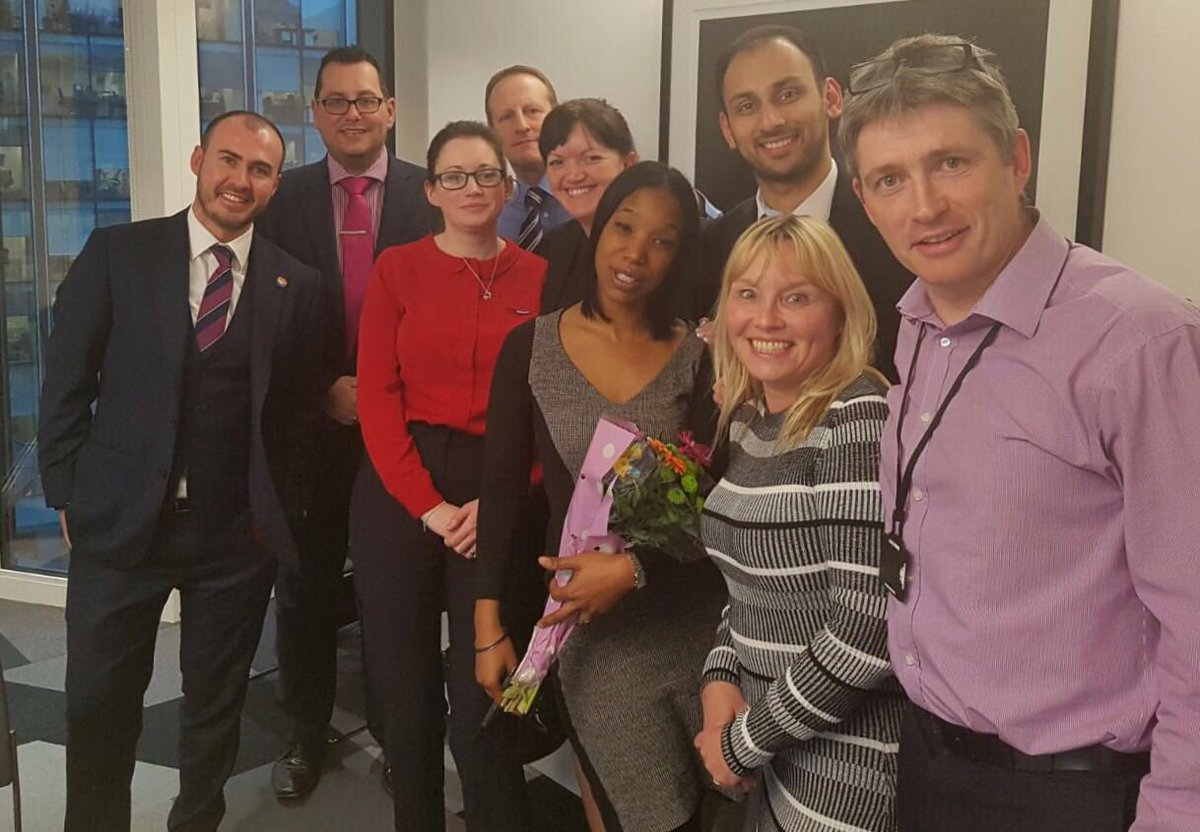 martinleamon's tweet photo. Welcome to the London and South East AM team. Happy birthday Natalie https://t.co/rRYtxN29th