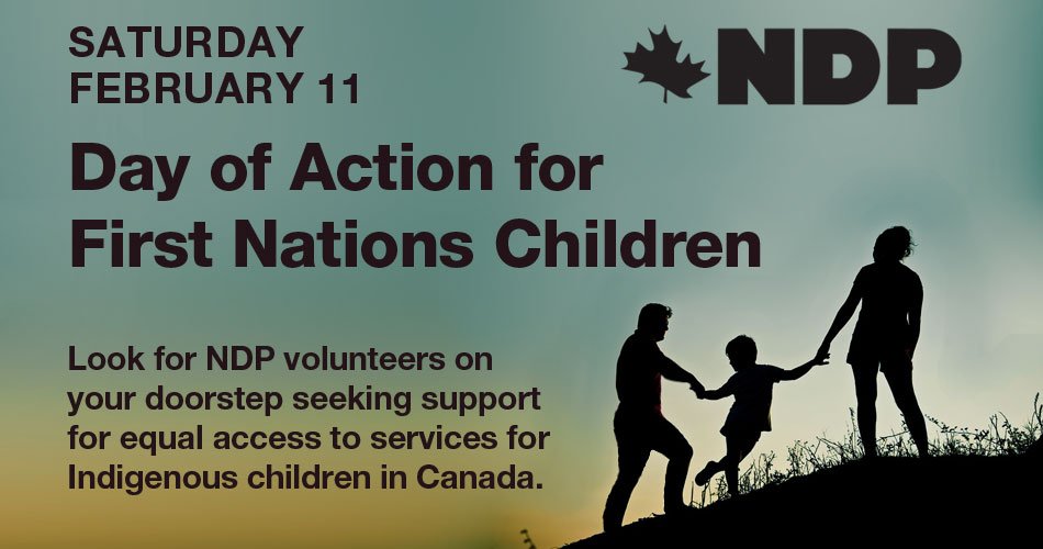 LindaDuncanAB's tweet photo. We're heading out to talk about chronic underfunding of services for Indigenous children. Watch for us at your door! #yeg #NDP #NDPaction https://t.co/XQCbpCDw3H
