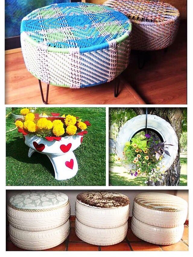 DAR SALWA™️ تصميم ديكور ar Twitter “ أفكار لاستغلال إطارات السيارات في