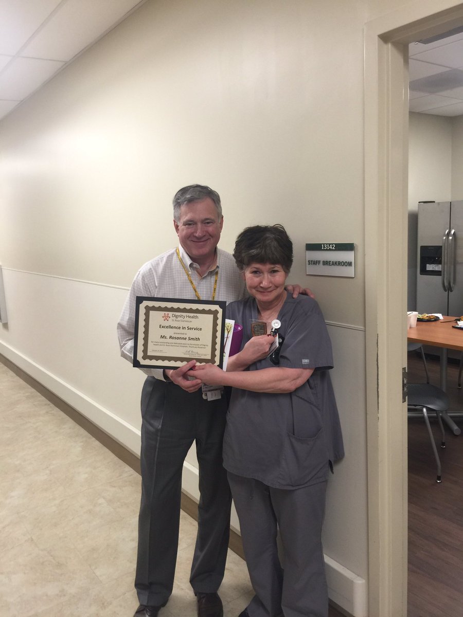 rick_robey's tweet photo. We said goodbye to Rosanne today as she retires from St. Rose. Well done and thank you for your many years of exceptional service. #SRDHEVS. https://t.co/uT5d1AnVFv