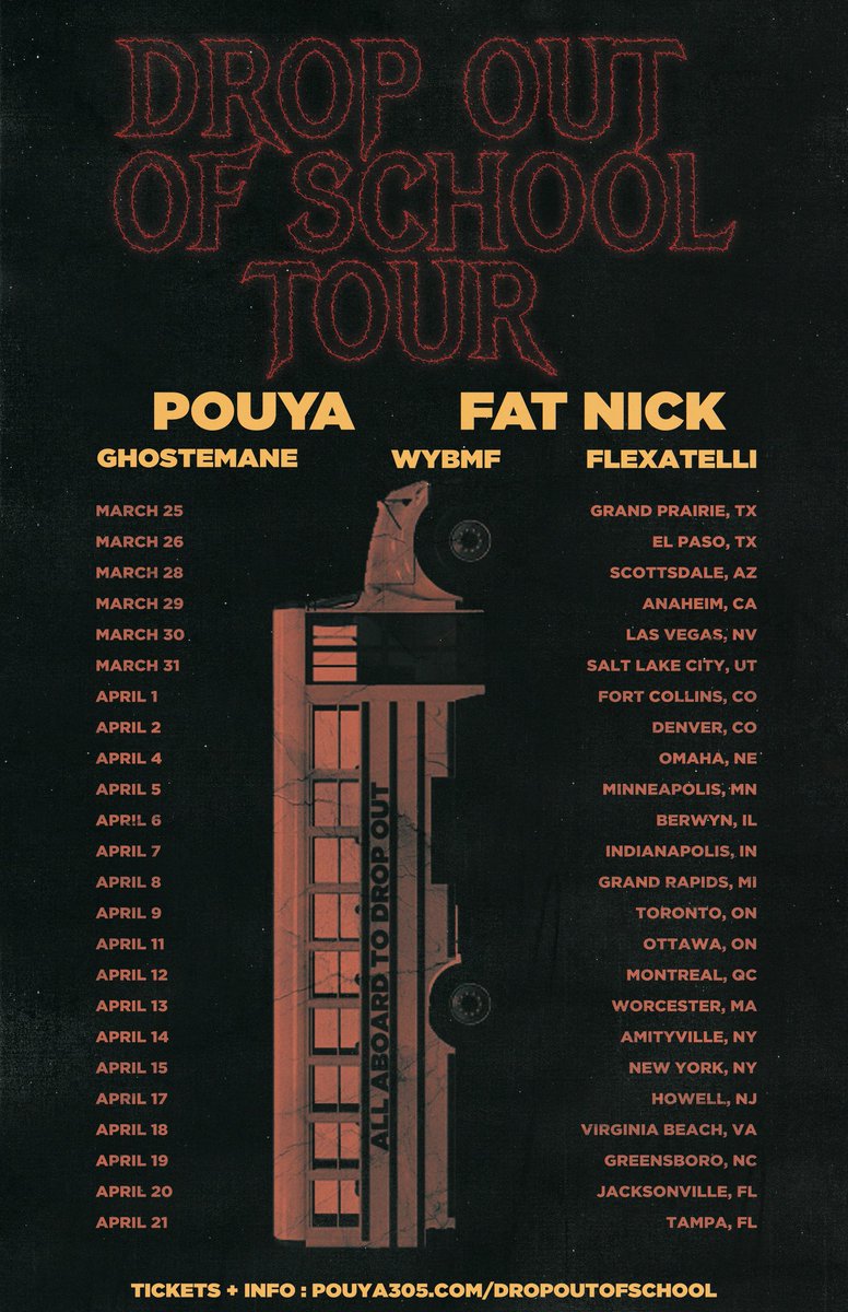 _FatNick's tweet photo. DROP OUT OF SCHOOL TOUR !! Starts next month !! 

What city you dying with us in ? 😈💕 

Tickets --> https://t.co/JUUpcP7MSw https://t.co/ueVLN0707z