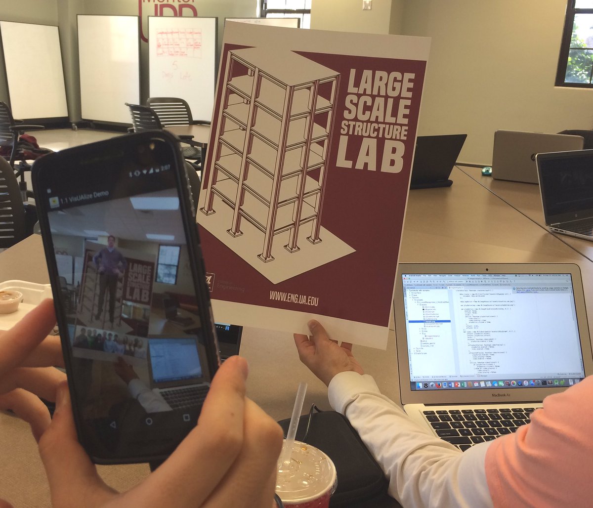 visualize_UA's tweet image. More development today! #AR