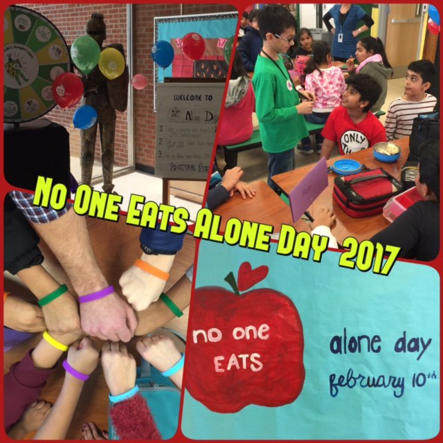 National No One Eats Alone Day 2017 at JMI! #NoOneEatsAlone #jmiknights #edisonk12 #EndSocialIsolation
