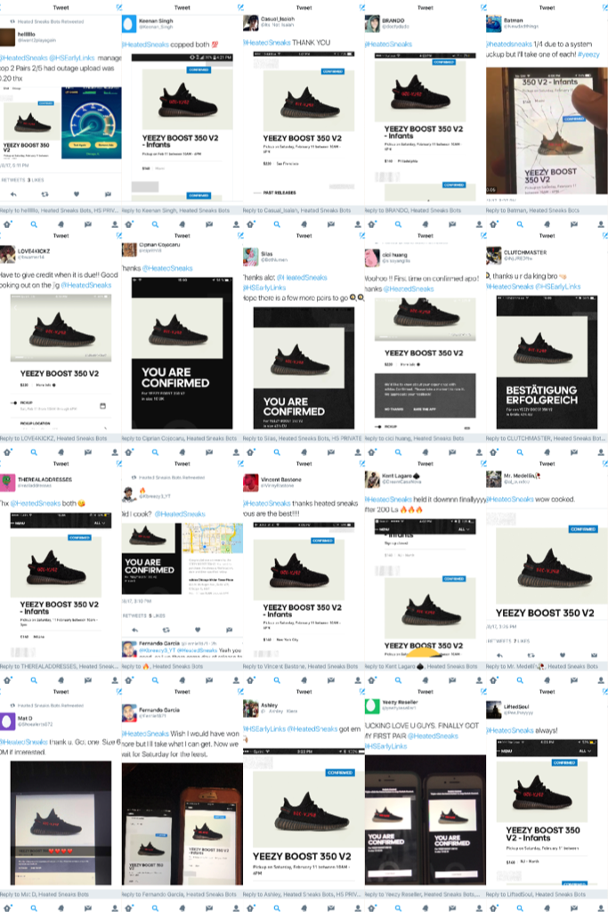 HeatedSneaks's tweet photo. #TeamHS Cooked tons of Bred Yeezys this week on Confirmed App.

Get read to eat with us tomorrow online: https://t.co/Bi7ImpQj19

#YeezyBot https://t.co/JhQlQ55fC3