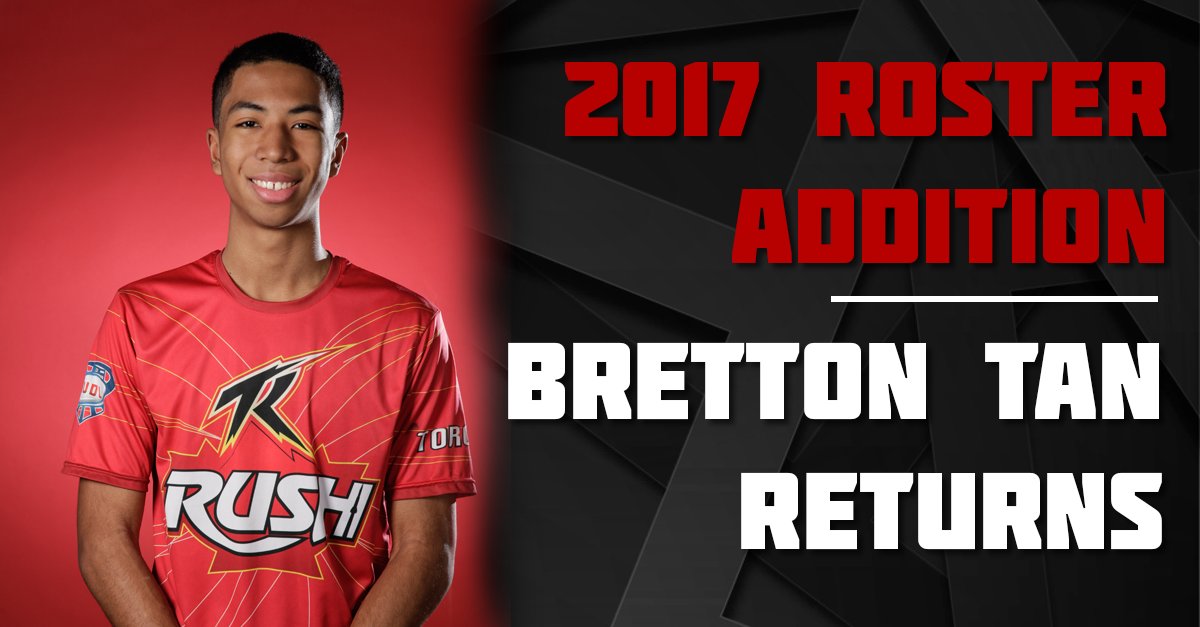 TorontoRush's tweet photo. Hot off the press: Bretton Tan will be back for 2017! We hope to see him build on a fantastic rookie season! #2017roster #welcomebackbretton https://t.co/pJCFgA3dUu