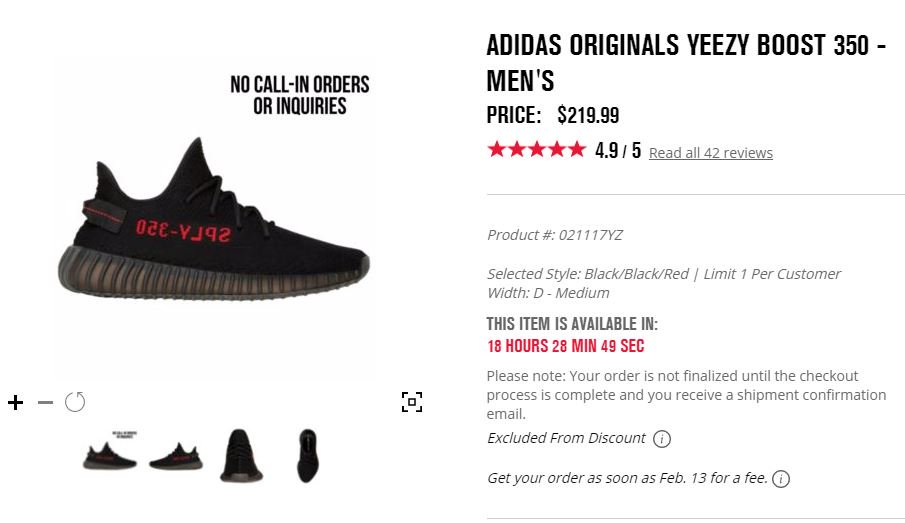 foot locker yeezy canada