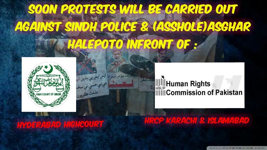 jfsarwark's tweet photo. #PROTEST SOON INFRONT OF #HIGHCOURT #SINDH &amp; #HRCP #KARACHI &amp; #islamabad AGAINST ASSHOLE @Halepoto_Asgher OF #BAADIN #SINDH SHAMESHAME #PPP https://t.co/O13dF45Rna