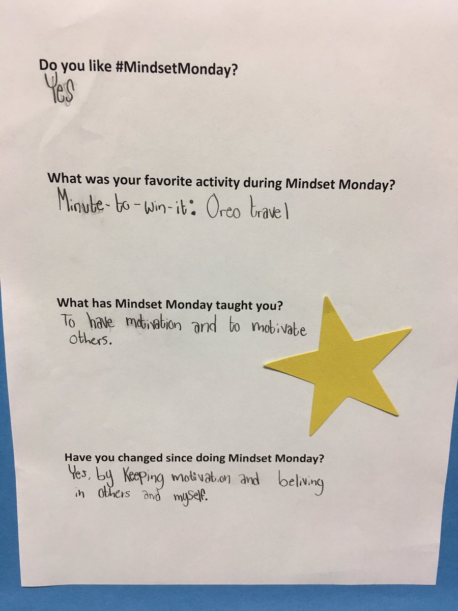 Awesome student reflections about #mindsetmonday with <a href="/MsToniKean/">Toni Kean</a> #ktintervent #bjhnolimits