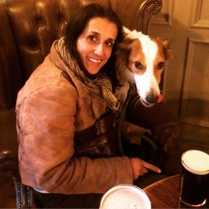 KarenFeltArtist's tweet photo. Friday night drinks. Alas Freddie isn't a very good pub dog. #fridaynight #brighton #saluk… https://t.co/3wzI7QzQ4j https://t.co/8mehKjw91W