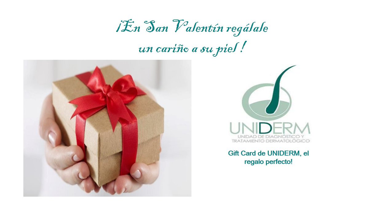 UNIDERM's tweet photo. Adquiere la Gift Card de UNIDERM y obsequiale a esa persona especial: 😍🎁
(02418341795/ 02412173719) #UNIDERM #14febrero #valentindays 💑❤ https://t.co/Jxh5xQM307