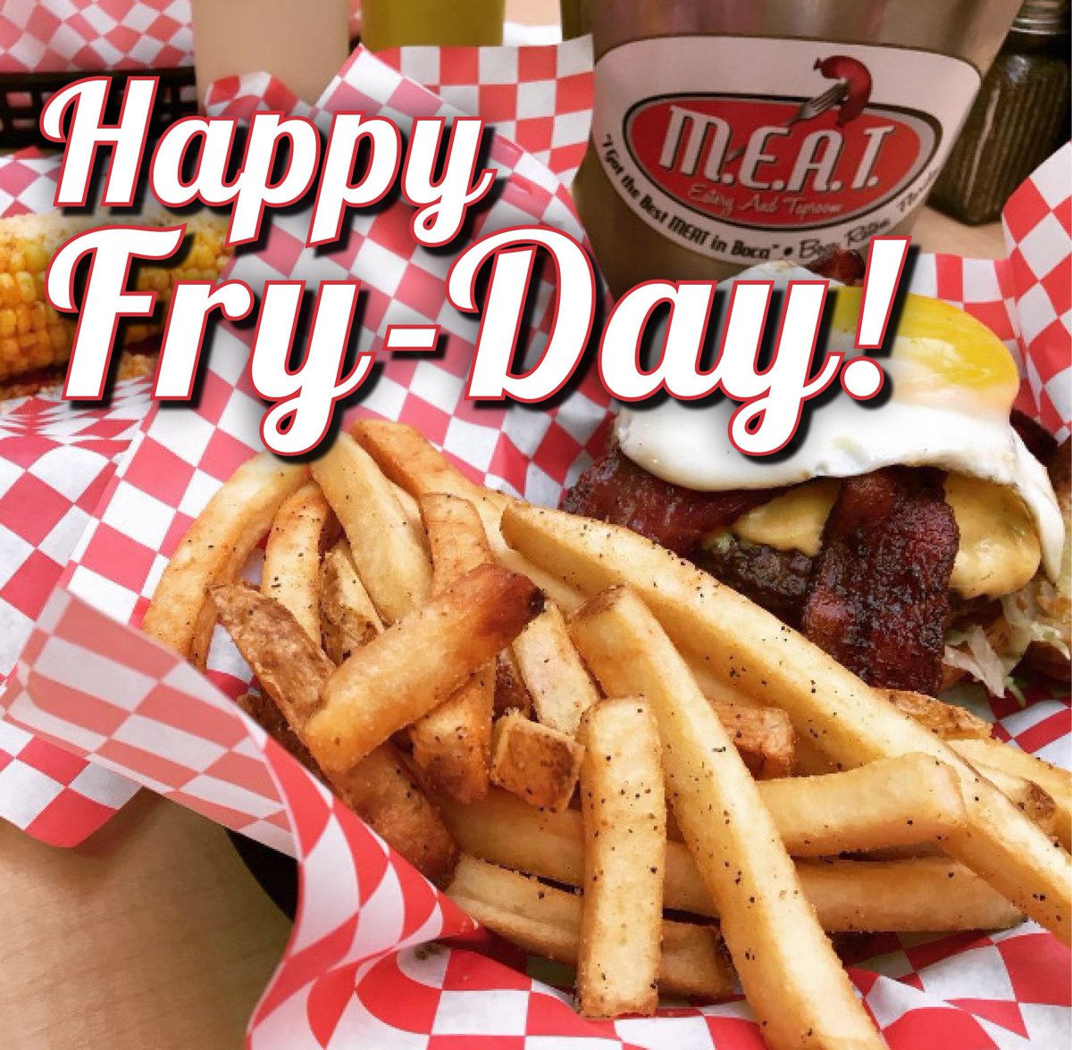MEATEateryBoca's tweet photo. #HappyFryDay! 🙌🏼#MEATBoca has the most delicious #DuckFatFries & if you're feeling adventurous, #UpgradeYourSide to #TruffledBistroFries! 😄 https://t.co/V6knYruZnu