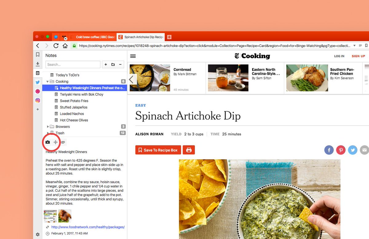 vivaldibrowser's tweet image. With our latest update you can now capture screenshots of a selected area straight to your Notes panel --&amp;gt;  vi.tc/2lnq37i