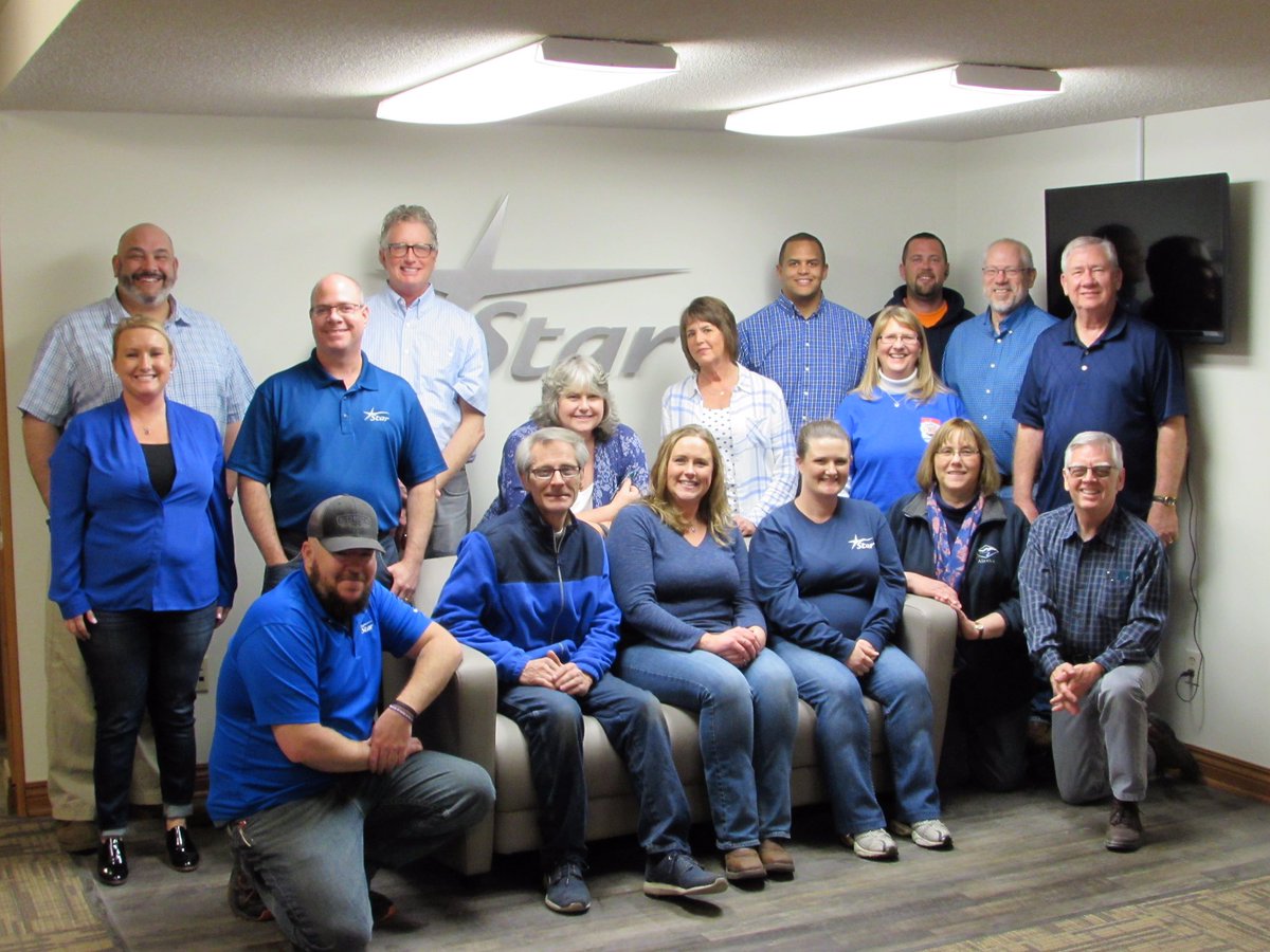 Just part of our team wearing blue today in support of Brian and <a href="/WichitaPolice/">Wichita Police</a>. #BlueForBrian