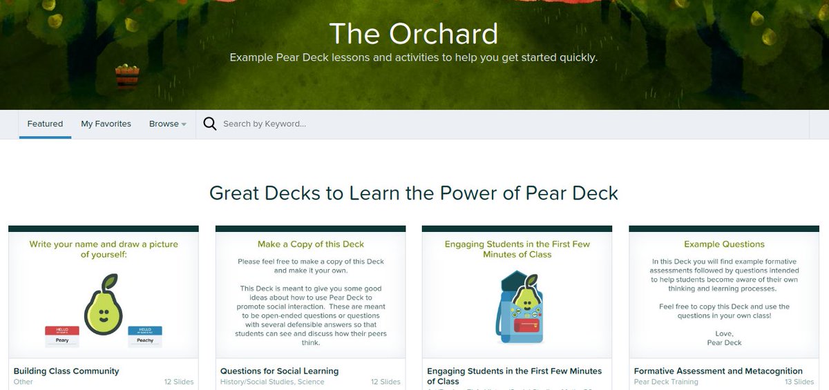 nlakusta's tweet image. Check out the great @PearDeck examples at peardeck.com/orchard/ #NCTCA2017 #EngageYEG via @MrHebertPE