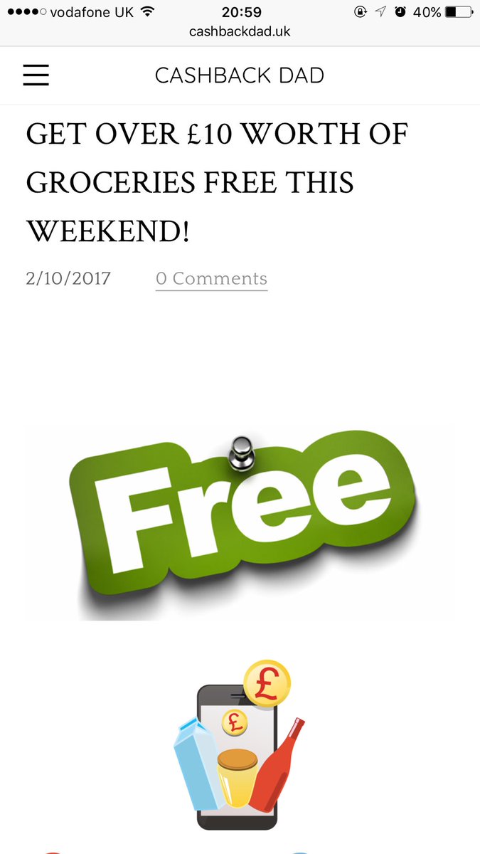 CaashbackDad's tweet photo. Get £10 #FREE #Shopping this weekend #WeLoveFridays @CheckoutSmart #Cashback #CashbackDad
https://t.co/XPLGNoehsk
@UKBusinessRT #KPRS https://t.co/k4ot0Px3Ru