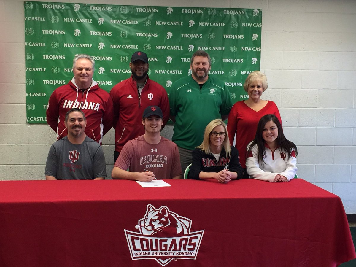 NCTrojans's tweet photo. Congrats to Caleb Matthews on signing his National Letter of Intent to play baseball at IU Kokomo!  Congrats! https://t.co/MGS1bWAKgD