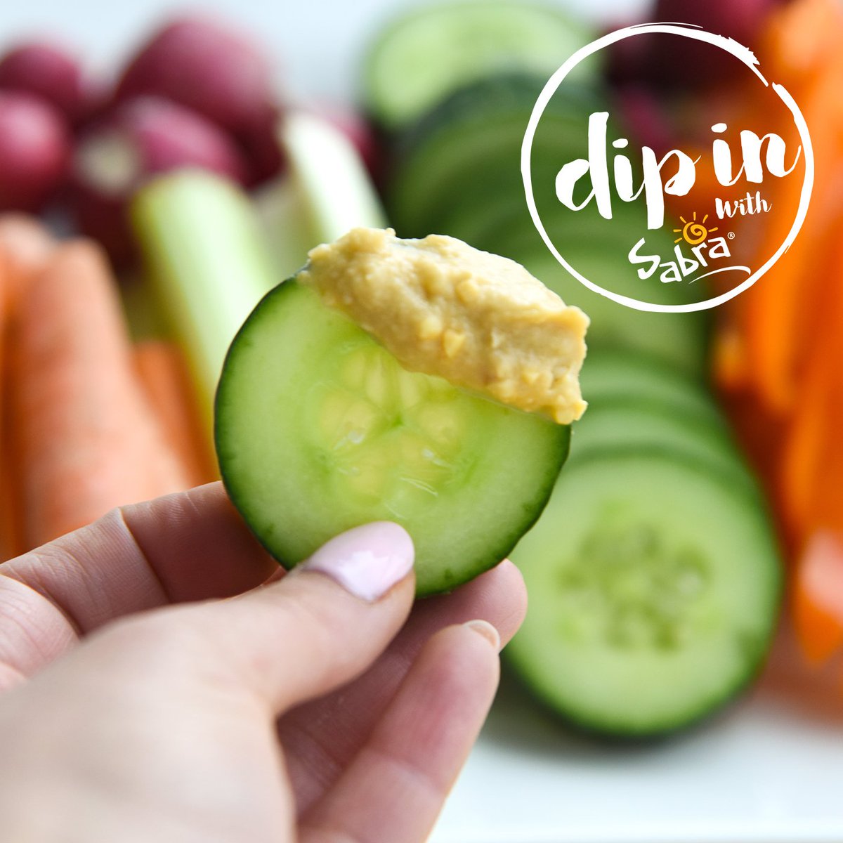 SabraCanada's tweet photo. When you need a quick and healthy snack fix… Load up on the veg and hummus! #DipInWithSabra #SnackFix #HummusHabits https://t.co/T2tEa9n8br