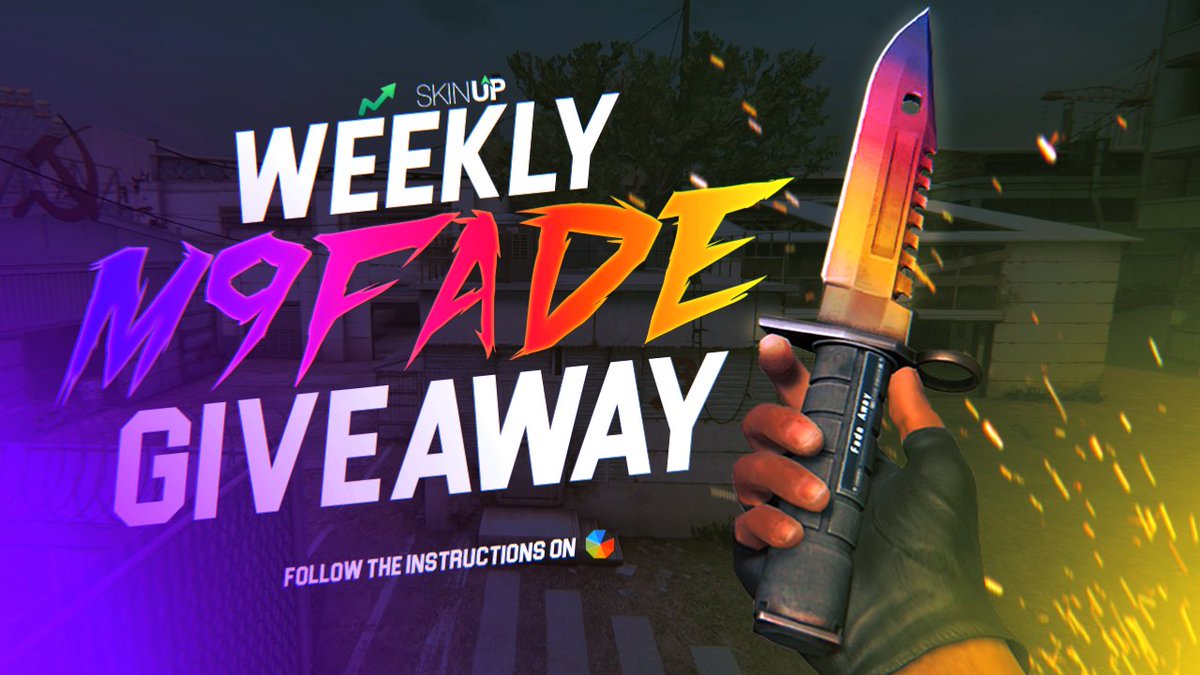 skinupgg's tweet photo. Weekly M9 BAYONET FADE GIVEAWAY! JOIN THE RAFFLE NOW! 😻😻😻

🔥🔥 https://t.co/FmXeG1Cyd9 🔥🔥 https://t.co/DNvZnD56ty