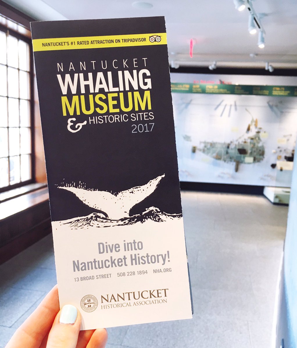 ackhistory's tweet photo. The Whaling Museum opens for the 2017 season starting TOMORROW from 11 AM - 3 PM 🐳 Check out the new look &amp; feel of our NHA brochure! https://t.co/Zf8iM4lDqe