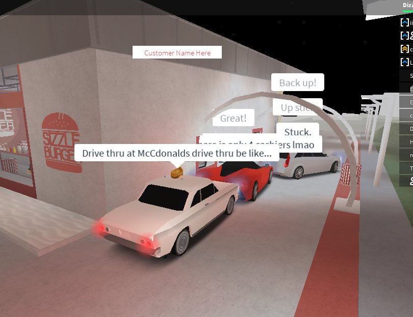 SizzleBurgerz's tweet photo. If you want to have double the fun at SizzleBurger V3, check out the vehicle gamepass.   P.S. Price ranges from 450-1000 robux! https://t.co/D4Us769O3s