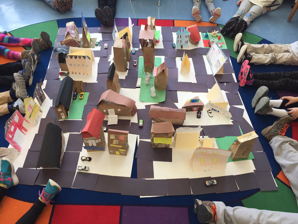 2GsClass's tweet image. Cooperation and problem solving to build our 2G Town. #socialstudies #spatialrelationships