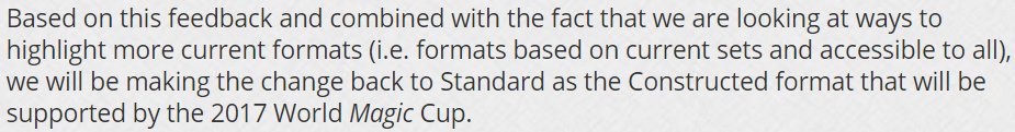 TheManaSource's tweet image. Remember, WotC LITERALLY said they wanted to shift focus away from modern. I'm not making this up. It's in the words. #mtg