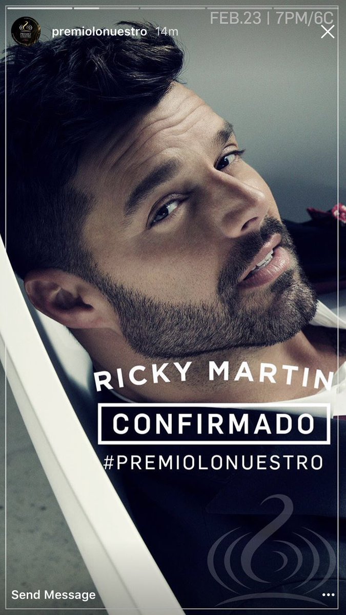 RMwebteam's tweet photo. 😱 @ricky_martin está confirmado para #PremioLoNuestro @premiolonuestro #RT si ya quieres verlo en vivo... https://t.co/Ku3RnM0l0p