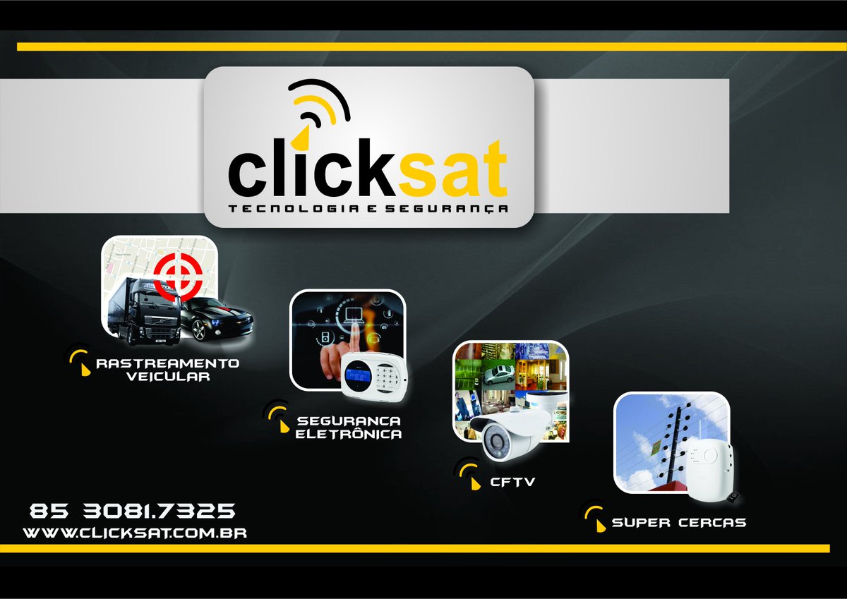 Clicksat's tweet photo. CLICKSAT TECNOLOGIA E SEGURANÇA. https://t.co/9amf1xRw92