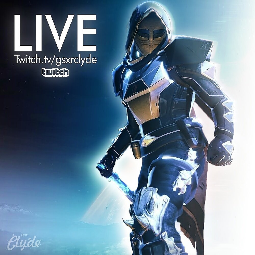 GSXRCLYDE's tweet image. Live on twitch. Helping viewers with HM Vosik Chal. 350+ Light welcome. Twitch.tv/gsxrclyde. #destiny #raidhelp