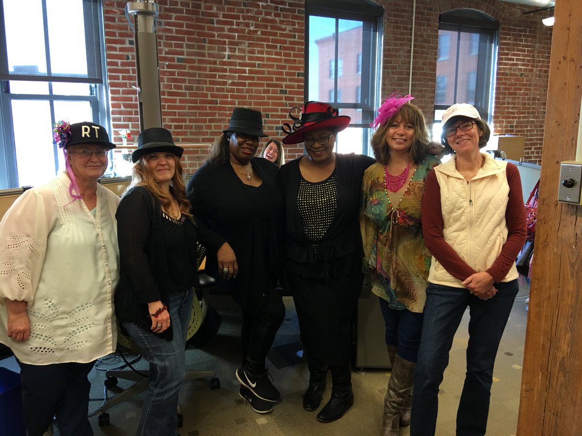 RodgersTownsend's tweet photo. How do you celebrate Fridays at your office? Here at RT, we have Fancy Hat Friday. https://t.co/UxXIxP6tpb