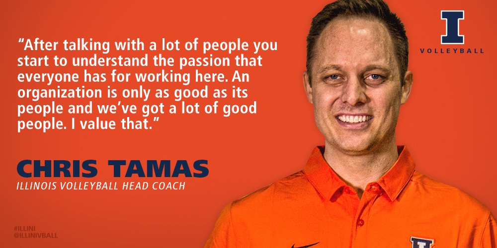 IlliniAthletics's tweet image. Passion and the people are what make #Illini nation great. @coachtamas will make it even better. 🔶🔷