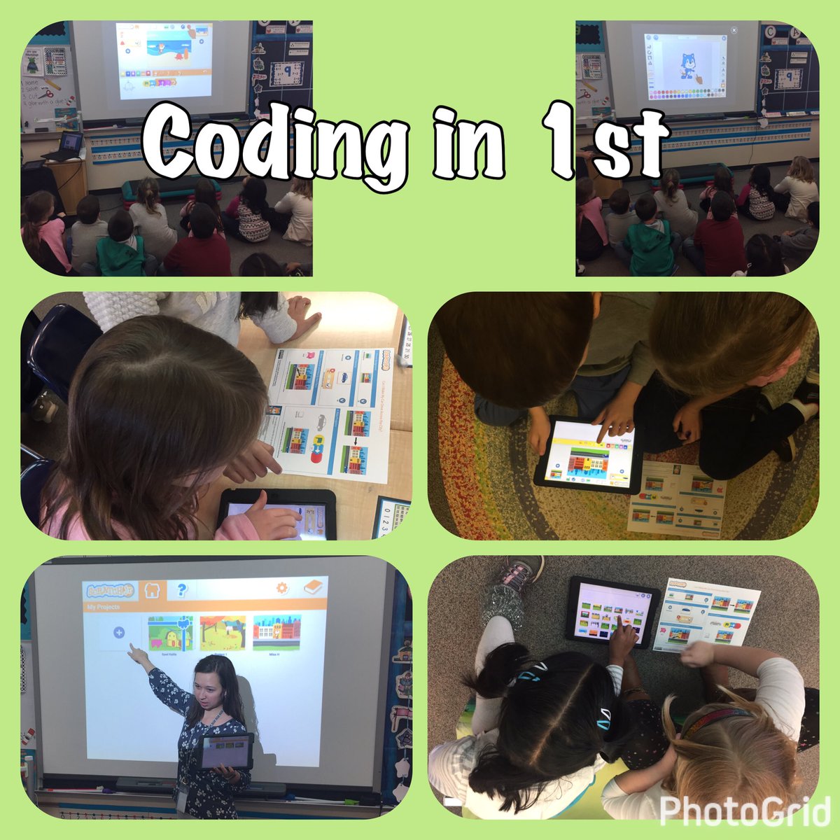 Great excitement on our 1st day of our weekly coding adventure in <a href="/MissHeerema/">Miss Heerema</a> room using <a href="/ScratchJr/">ScratchJr</a> #d60learns