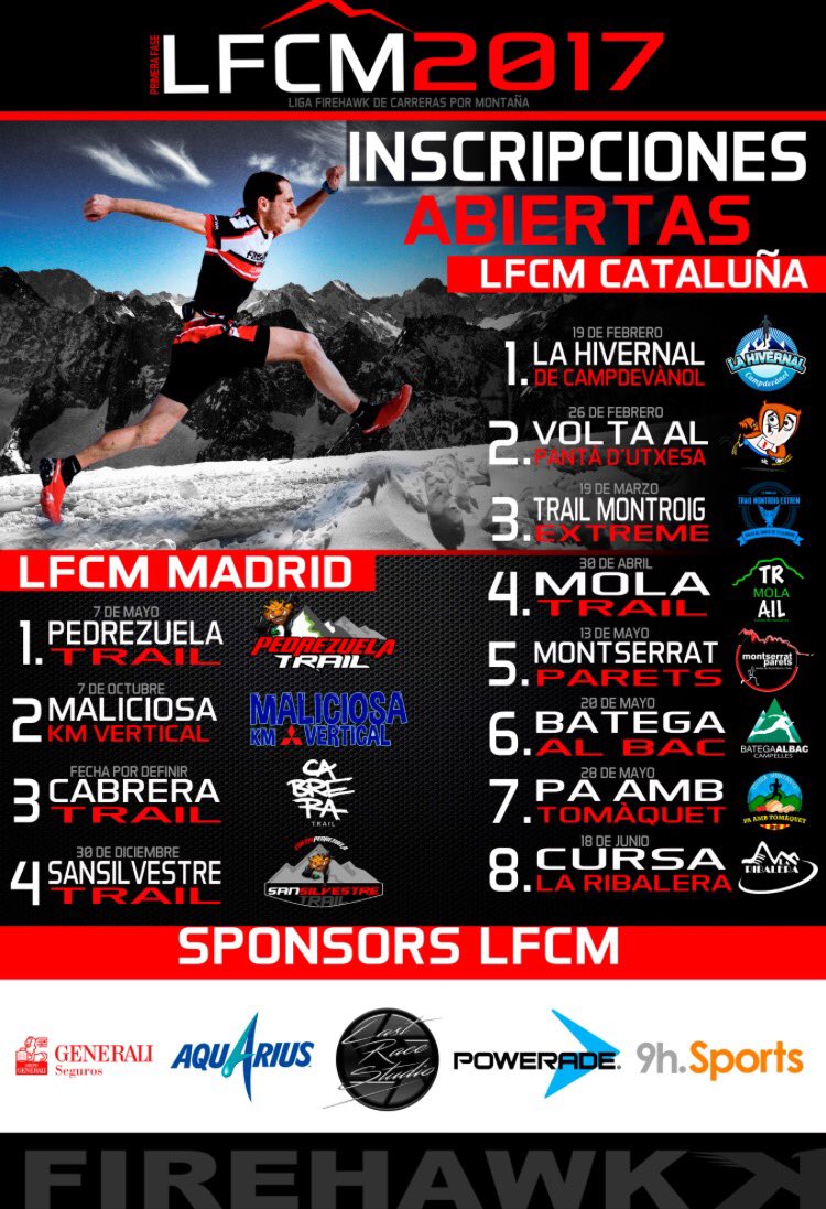 Espectacular,aquest any formarem part de Lliga Firehawk de Curses de Muntanya!!!@FIREHAWK_WEAR <a href="/ITER5/">@iter5</a> <a href="/naciomuntanya/">NacióMuntanya</a> @OXDCare