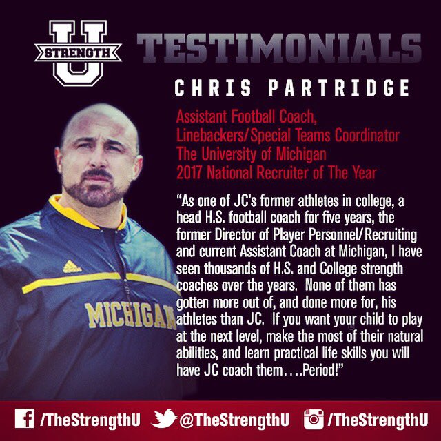 TheStrengthU's tweet photo. Thanks Coach I appreciate the kind words! #GoBlue #StrengthU #EarnIt #MakinGainz https://t.co/p6HfCY4VsU