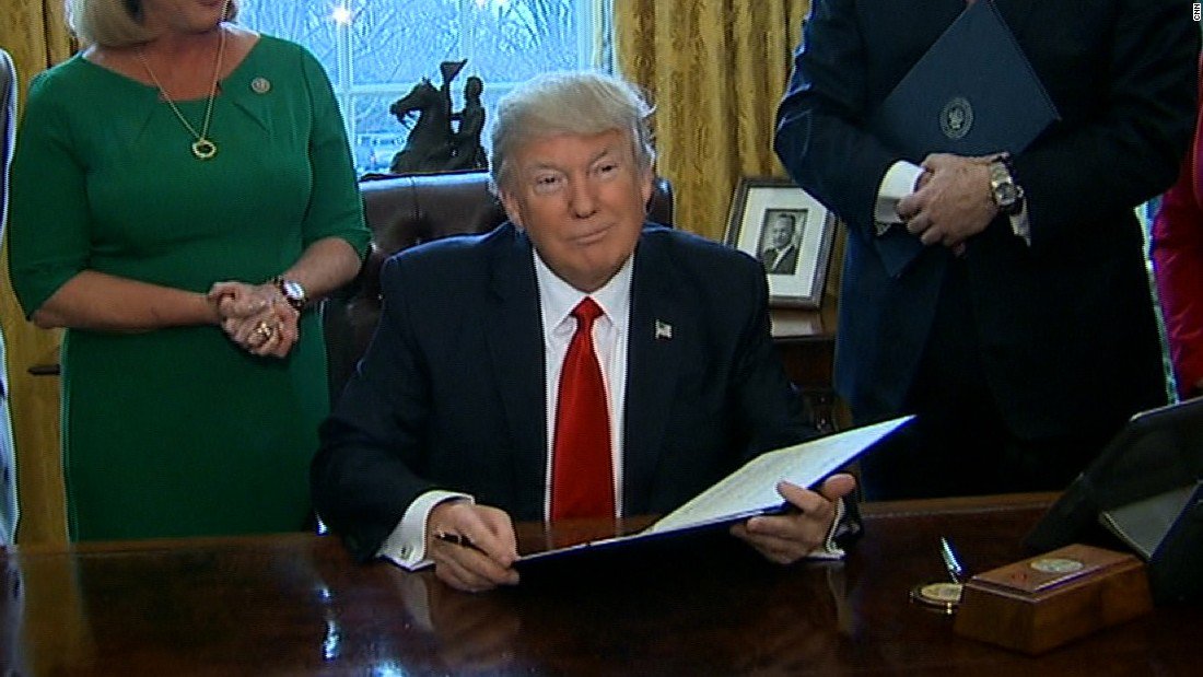 cnnbrk's tweet image. Trump won&apos;t immediately appeal travel ban block to Supreme Court, source says cnn.it/2ly8WMq