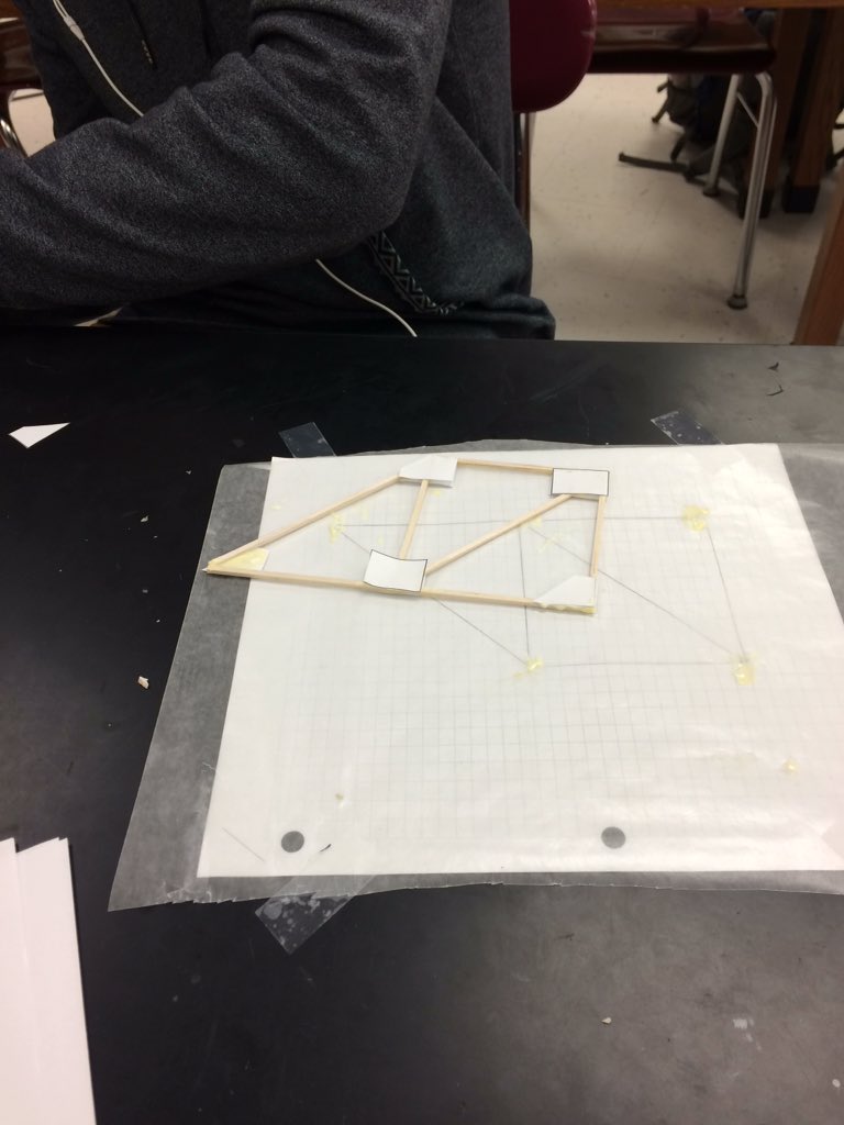 jnwhitehead's tweet photo. Trusses! #POE #NAHSBetterTogether https://t.co/M2UJpnIq0Q