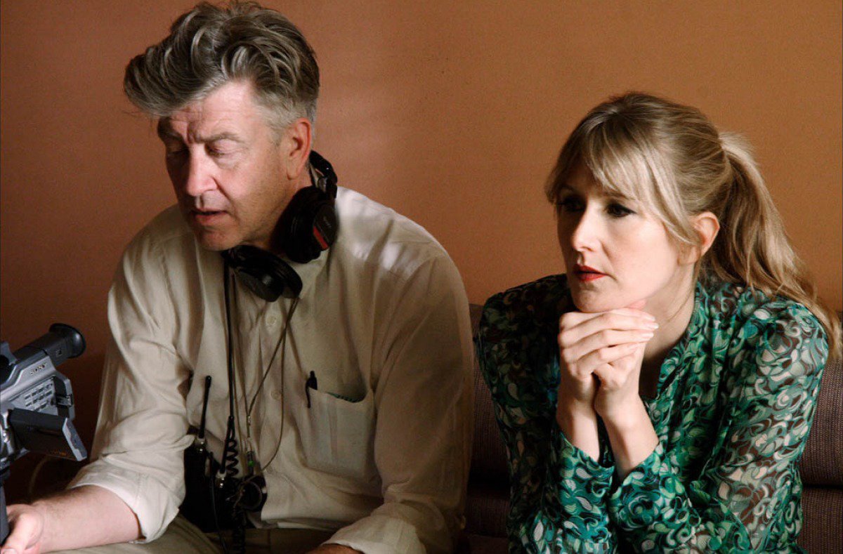 Happy Birthday to on set of \"Inland Empire\" (2006) with the great David Lynch.  