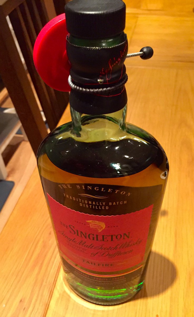 gredmond76's tweet photo. Security tag on our @Tesco delivered whisky - looks good but gets in the way when you pour. #NotAShoplifter https://t.co/gI4pWcb7L5