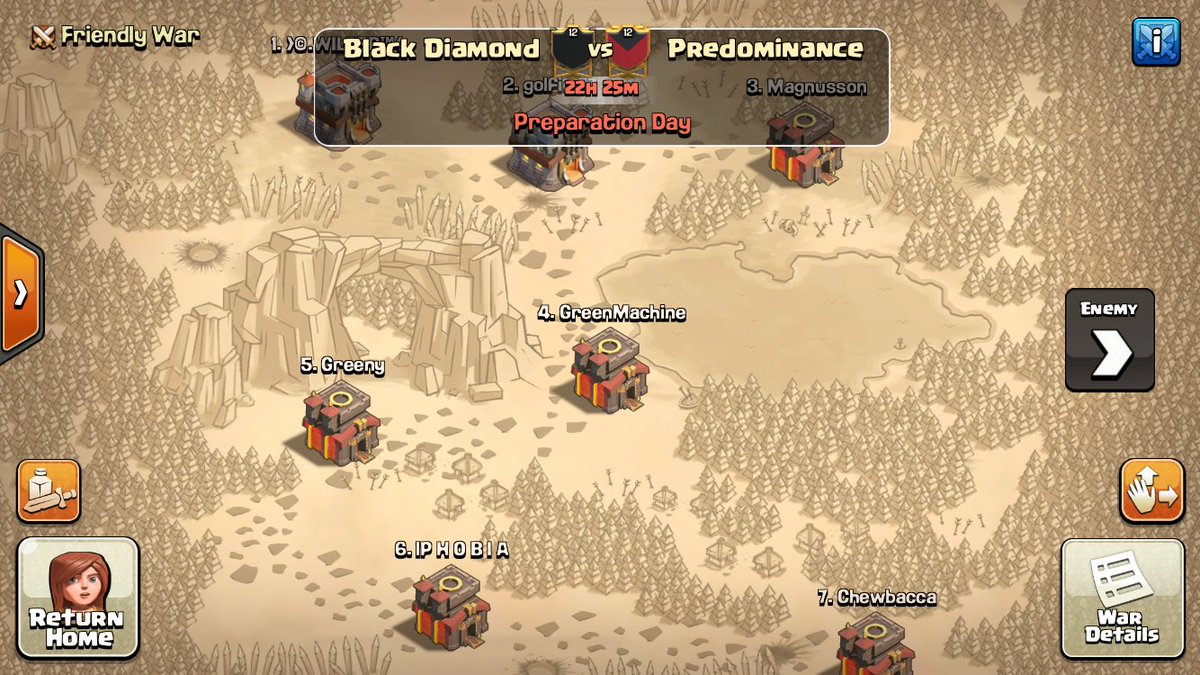 Hype!! Both clans going into this match undefeated. Best of luck <a href="/Predom_CoC/">Predominance</a> gonna be a wicked match. <a href="/MinerLeagueCW/">MLCW</a>