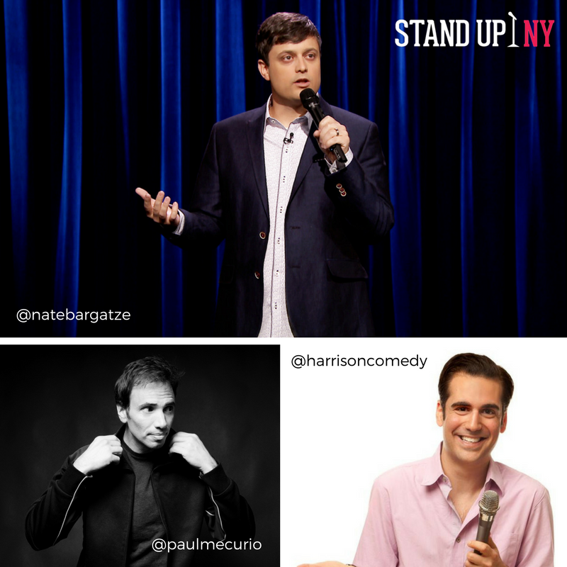 StandUpNY's tweet photo. 8 shows this #weekend w/ @natebargatze (@FallonTonight ); @PaulMecurio (@TheDailyShow)& @harrisoncomedy (#lastcomic) https://t.co/T3VDn0fwVa https://t.co/VczCQXr1D3
