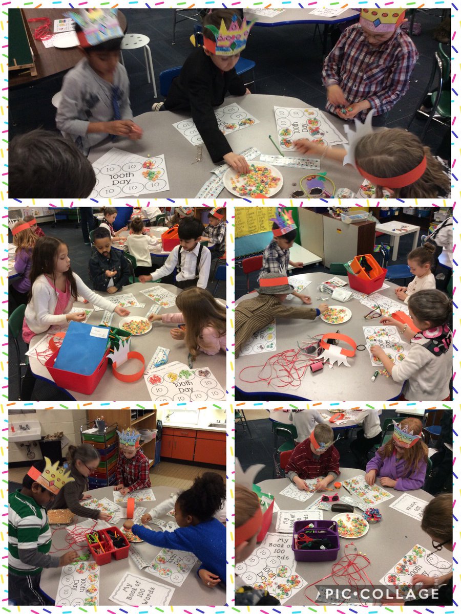 mrsdipzinski's tweet photo. To say we had a blast on our 100th day of school is an understatement!! These firsties are 100 days smarter! @WassWolves https://t.co/srGN8SuZSP