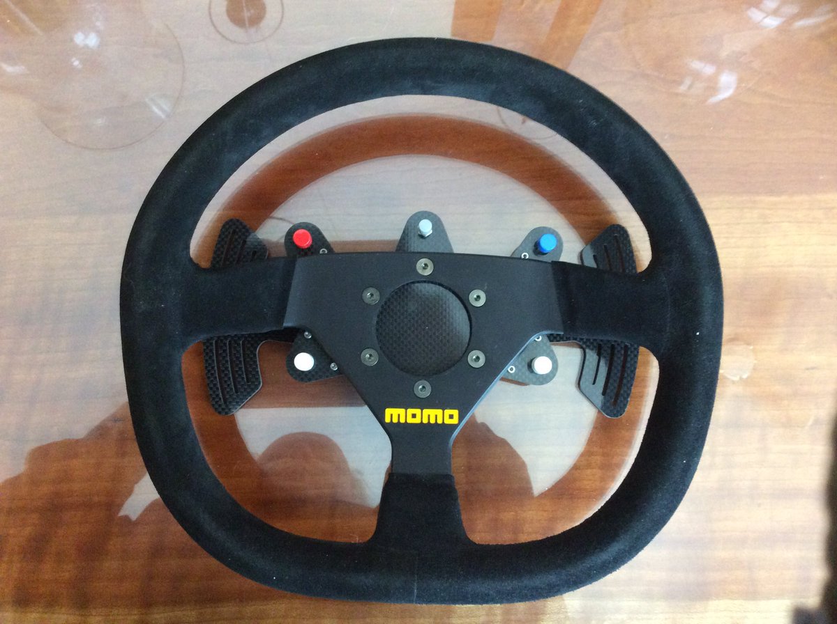 OpenSimRigs's tweet image. Corvette C7 replica button plate, 3mm carbon fibre plate, German Knitter buttons.
