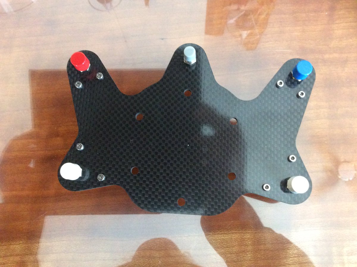 OpenSimRigs's tweet image. Corvette C7 replica button plate, 3mm carbon fibre plate, German Knitter buttons.