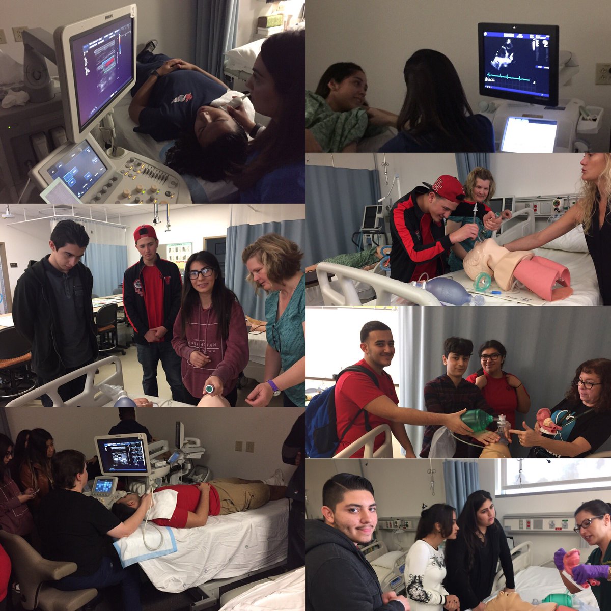 ECVHS Health Science Pathway visits the Grossmont College Health Program