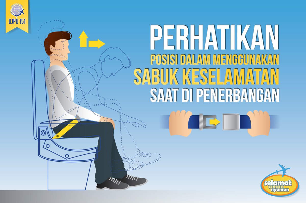 djpu151's tweet photo. Perhatikan: posisi pemakaian sabuk pengaman yang benar adalah sejajar dengan pangkal paha. #SeatBelt @kemenhub151 https://t.co/lnk70pZmgo